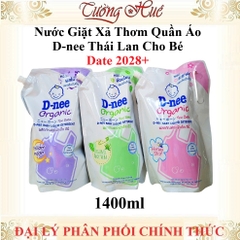 Nước Giặt Xả Thơm Quần Áo D-nee Thái Lan An Toàn Cho Trẻ Sơ Sinh - 1400ml
