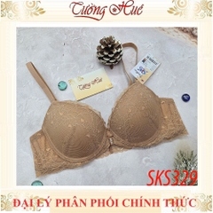 Áo lót nữ ren Darlin SKS329 cài trước mút đệm dày vừa nâng ngực
