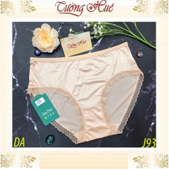 Quần lót nữ Ding Dang J93 lụa lạnh mát viền phối ren mềm