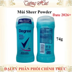 Lăn Khử Mùi Degree Nữ Nhiều Mùi Lựa Chọn - 74g