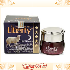 Kem Dưỡng Nhau Thai Cừu Trắng Da Chống Lão Hóa Ban Đêm Liberty Night Cream - 30g.