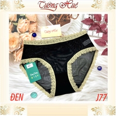 Quần Lót Nữ Ding Dang J77 Voan Viền Ren Mềm Siêu Mỏng Cạp Cao