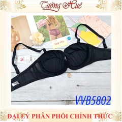 Áo lót nữ Wacoal VVB5802 áo cúp ngang tháo dây có gọng nâng nhiều