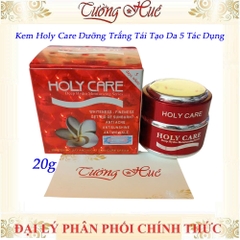 Kem dưỡng trắng, tái tạo da ngày và đêm Holy Care 5 tác dụng SPF50 - 20g - Đỏ