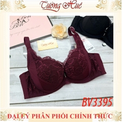 Áo lót nữ Bon Bon BV3395 Có Gọng Phối Ren Mút Mỏng Lưng Bảng To 3 Nức.