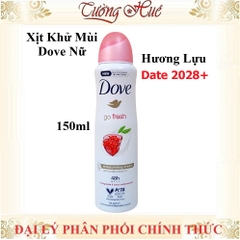 Xịt Khử Mùi Dove Nữ Anti-Perspirant Nhiều Mùi - 150ml (Có Lựa Chọn)