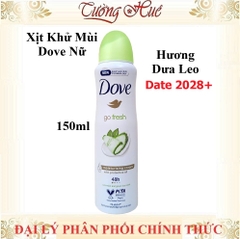 Xịt Khử Mùi Dove Nữ Anti-Perspirant Nhiều Mùi - 150ml (Có Lựa Chọn)