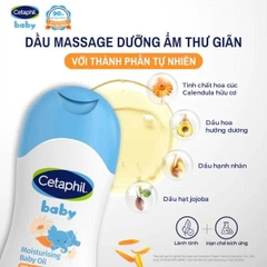 Dầu Dưỡng Ẩm Cetaphil Baby Moisturising Baby Oil With Organic Calendula 200ml