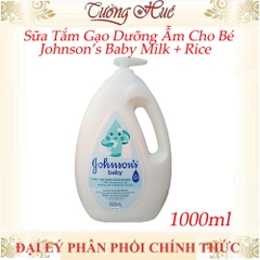 Sữa Tắm Gạo Dưỡng Ẫm Cho Bé Johnson’s Baby Milk + Rice 1000ml