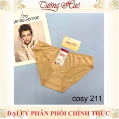 Quần lót nữ Cosy HCE 211 trơn lưng cao vừa.
