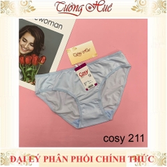 Quần lót nữ Cosy HCE 211 trơn lưng cao vừa.