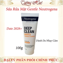 Sữa Rửa Mặt Dịu Nhẹ Neutrogena Deep Clean Gentle Foaming Cleanser - 100g