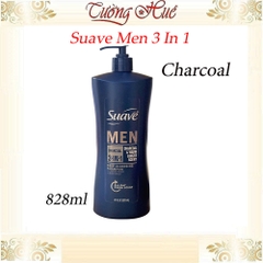 Tắm Gội Xả Cho Nam Suave Men 3in1 Nhiều Mùi Hương Lựa Chọn - 828ml/878ml