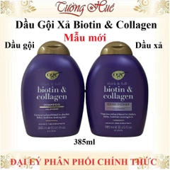 Gội Xả OGX Thick & Full - Biotin & Collagen 385ml - Có Lựa Chọn