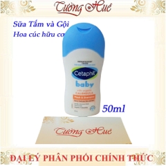 Cetaphil Baby Minisize Tắm Gội Dưỡng Ẫm và Kem Làm Dịu Hăm Tả - ( Bộ 2/ Bộ 3/ Lẻ 50ml)