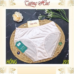 Quần lót nữ Ding Dang J93 lụa lạnh mát viền phối ren mềm