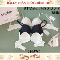 Áo lót nữ Marguerite-Paris 91057C trơn không gọng lưng chữ U.