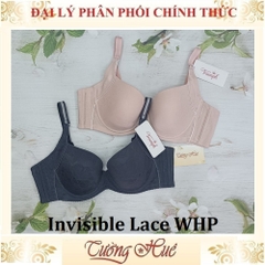Áo lót nữ Triumph Pure Invisible Lace WHP Có Gọng Họa Tiết Phối Lưới Mút Mỏng Bảng Lưng To 2 Móc Cài.