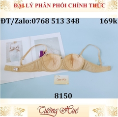 Áo lót nữ annie Bra 8150 cúp ngang mỏng, phối ren.