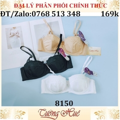 Áo lót nữ annie Bra 8150 cúp ngang mỏng, phối ren.