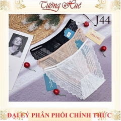 Quần Lót Nữ Ren Ding Dang J44 Cạp Thấp Ren Phối Lưới Cách Điệu Nửa Mông Mềm Mịn Co Dãn