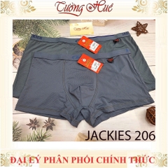 Quần Lót Dạng Đùi Boxer Jackies 206 Bản Lưng Nhỏ Lỗ Thông Hơi Thoáng Mát Co Dãn