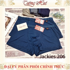 Quần Lót Dạng Đùi Boxer Jackies 206 Bản Lưng Nhỏ Lỗ Thông Hơi Thoáng Mát Co Dãn