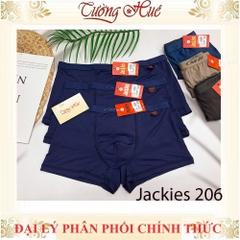 Quần Lót Dạng Đùi Boxer Jackies 206 Bản Lưng Nhỏ Lỗ Thông Hơi Thoáng Mát Co Dãn
