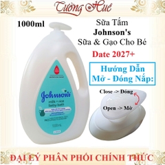 Sữa Tắm Johnson Milk & Rice Baby Bath Dành Cho Bé - 1000ml