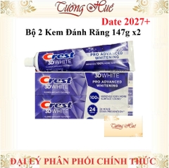 Kem Đánh Răng Crest 3D White Advanced Triple Whitening - 147g