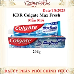 Kem Đánh Răng Colgate Max Fresh Breath Strips Cool Mint - 206g