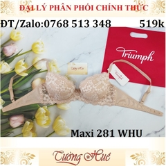 Áo lót nữ Triumph Maximizer 281 WHU ren mút mỏng đệm nước.