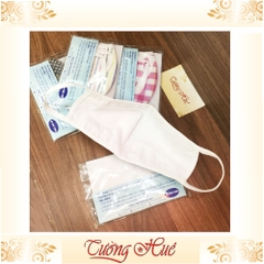 Khẩu trang vải annie ba lớp kháng khuẩn tái sử dụng 30 lần HỌA TIẾT NGẪU NHIÊN.