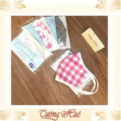 Khẩu trang vải annie ba lớp kháng khuẩn tái sử dụng 30 lần HỌA TIẾT NGẪU NHIÊN.