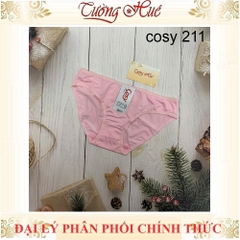 Quần lót nữ Cosy HCE 211 trơn lưng cao vừa.