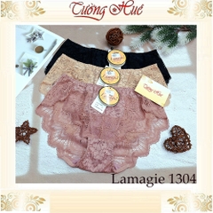 Quần Lót Nữ Lamagie 1304 Ren Cách Điệu Bản Lưng Vừa Mềm Mịn Thoáng Khí.