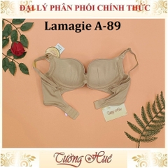 Áo lót nữ Lamagie A-89 Có Gọng Trơn Lưng Bảng To Mút Nâng Vừa 2.5cm.