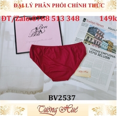 Quần lót nữ Bon Bon SV2537 trơn lưng cao vừa.