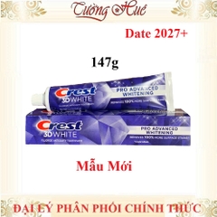 Kem Đánh Răng Crest 3D White Advanced Triple Whitening - 147g