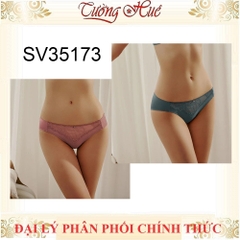 Quần lót nữ Bon Bon SV35173 trơn lưng thấp thun lạnh phối ren