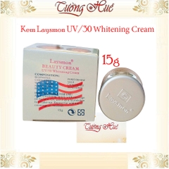 Kem Laysmon Dưỡng Trắng Da UV/30 4 In 1 Beauty Cream - 15g - Nắp thường