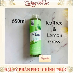 Sữa Tắm ST.Ives Body Wash Tea Tree & LemonGrass 650ml