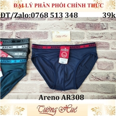 Quần lót nam Areno AR308 trơn thun lạnh lưng bảng vừa.