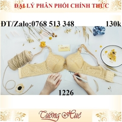Áo lót nữ Lovely 1226 áo ngực ren mút mỏng bảng to 4 nức cài.
