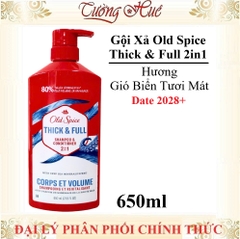 Gội Xả Old Spice Thick & Full 2in1 - 650ml