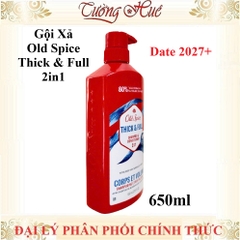 Gội Xả Old Spice Thick & Full 2in1 - 650ml