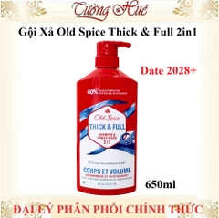 Gội Xả Old Spice Thick & Full 2in1 - 650ml
