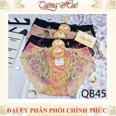 Quần Lót Nữ Lamagie QB45 Ren Cạp Thấp Cách Điệu Phối Nơ