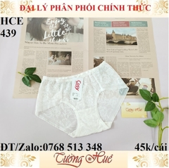 Quần lót nữ Cosy HCE 439 ren thêu hoa lưng cao.