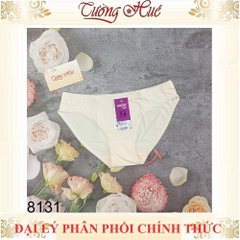 Quần lót nữ annie QE 8131 trơn lưng thấp lưng viền màu.